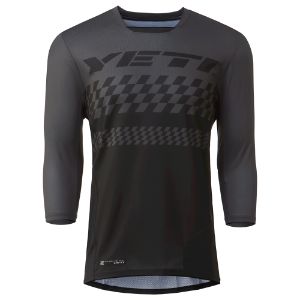 Yeti Cycles Enduro 3/4-Sleeve Jersey - Men's Black Checker, M